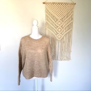 NWT H&M Minimalist Neutral Alpaca Blend Sweater
